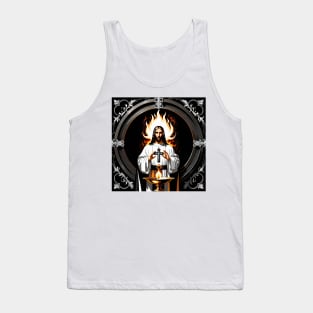 Jesus Christ is the living flame of my life Tank Top